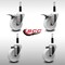 Service Caster 4'' SS Nylon Swivel 7/8'' Expanding Stem Caster Set 2 Total Lock Brakes, 4PK SCC-SSEXTTL20S414-NYS-2-S-2-78 - alternate 5